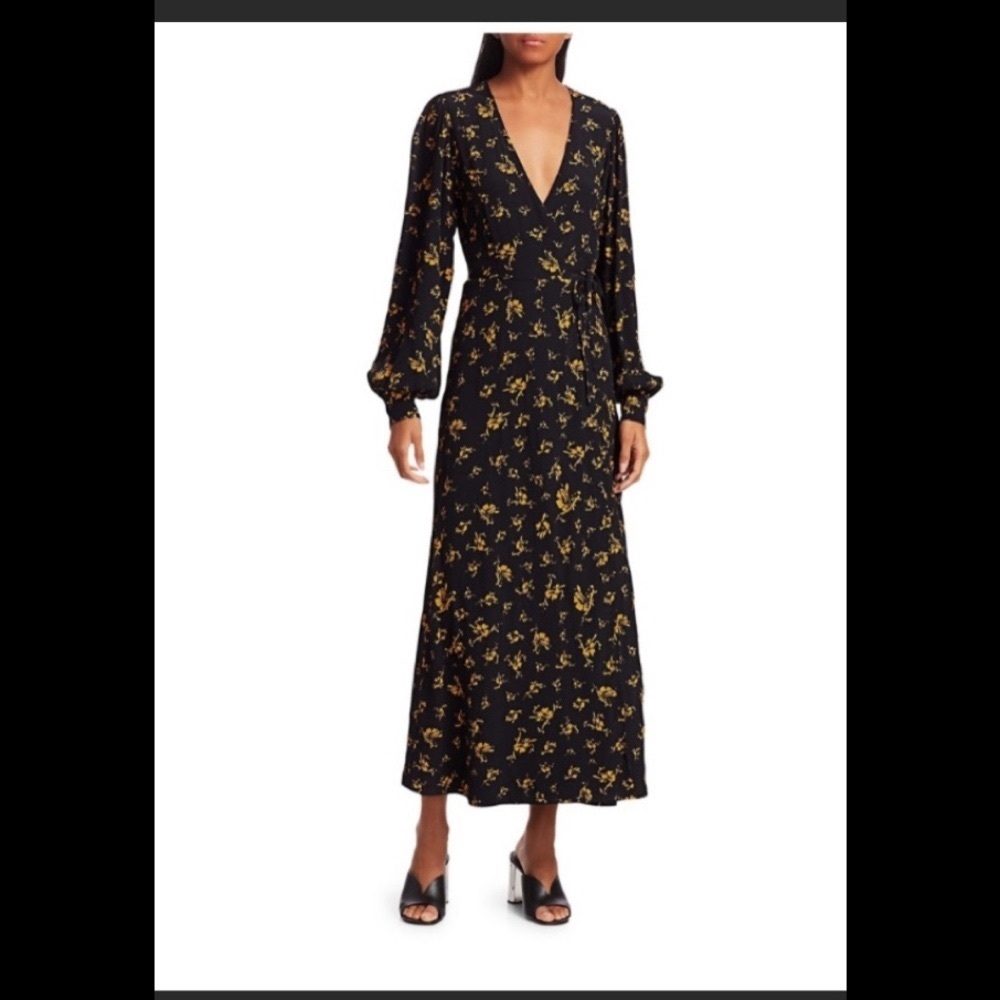NWT Ganni Sarah floral midi dress